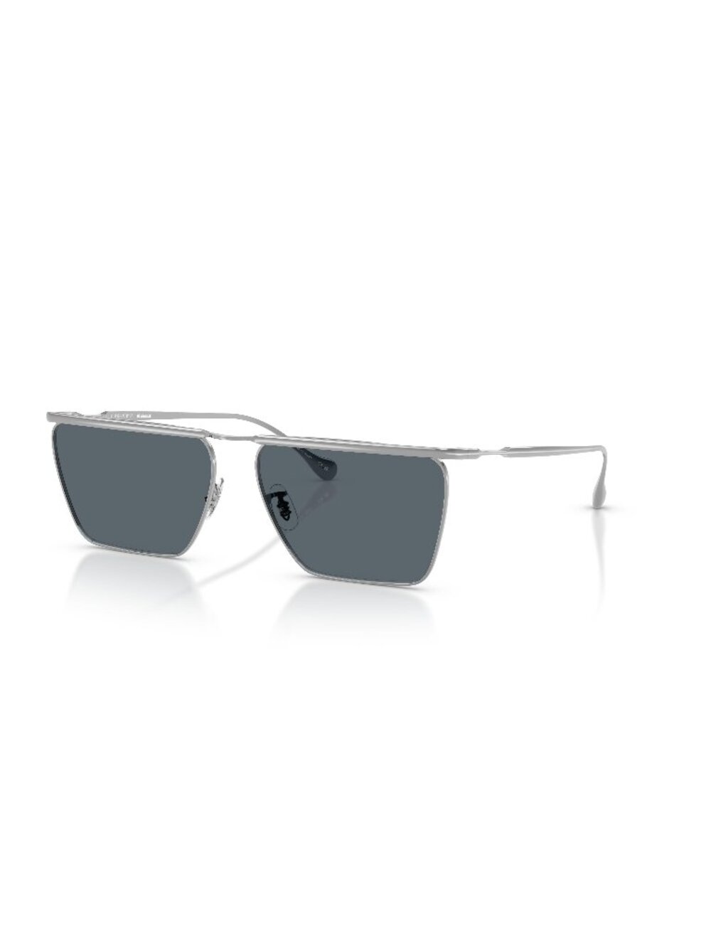 New Oliver Peoples Unisex Sunglasses Silver Blue Lens Titanium Frame OV1370ST 2